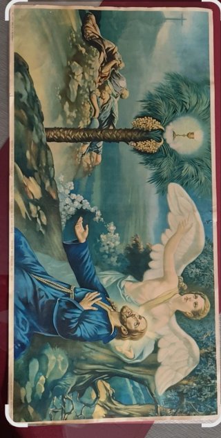 Lámina religiosa antigua
