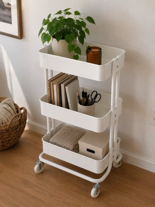 Carrito Auxiliar IKEA RÅSKOG blanco