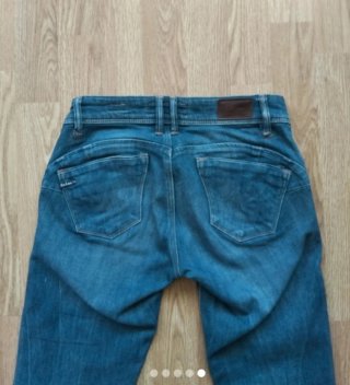Pantalón vaquero pitillo Salsa azul