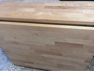 Mesa plegable de madera