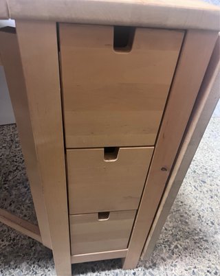 Mesa plegable de madera