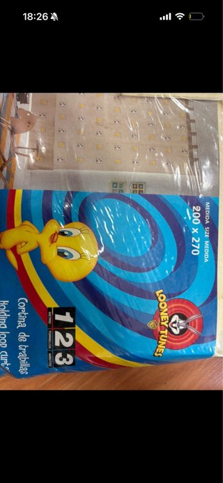 Cortinas infantiles Looney Tunes