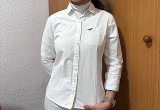 Camisa Hollister Blanca Mujer Talla XS