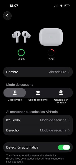 Auriculares sin cable