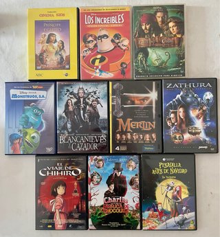 Lote 10 Películas DVD Infantiles/Juveniles