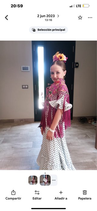 Traje de flamenca niña