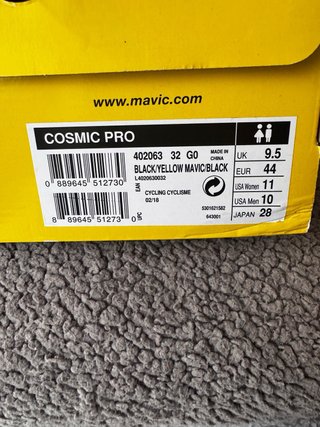 Zapatillas Mavic Cosmic Pro Carretera TALLA N 44