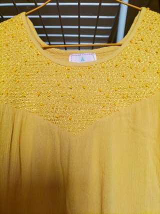Top Blusa amarilla Riverside T.42