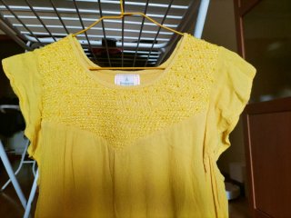 Top Blusa amarilla Riverside T.42