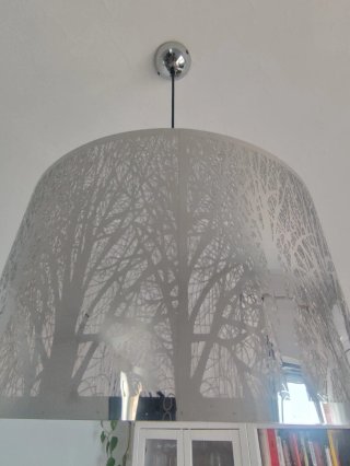 Lámpara de techo colgante de acero gris  Inspire