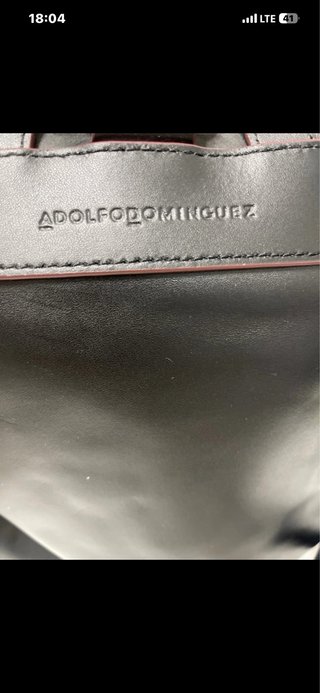 Mochila Adolfo Dominguez Piel Negra