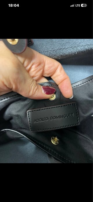 Mochila Adolfo Dominguez Piel Negra