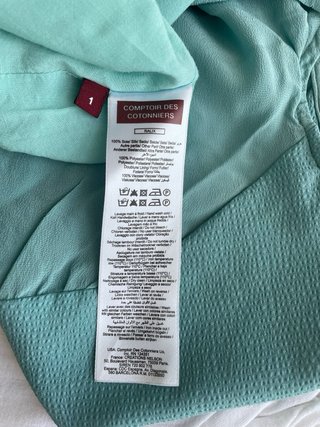Vestido Comptoir des Cotonniers verde/azul T - S
