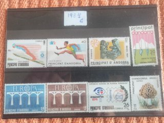 Sellos Andorra Año Completo 1984