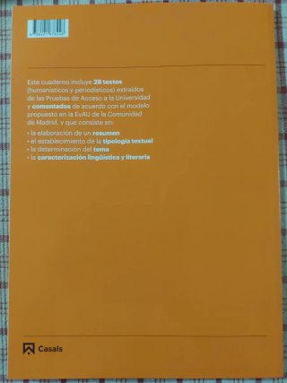 El comentario de texto en la EvAU.