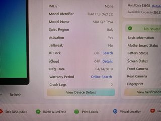 APPLE iPad Air 3 256GB Wifi Gris A2152 PIEZAS