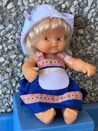 Barriguitas Muñeca Vestido Azul