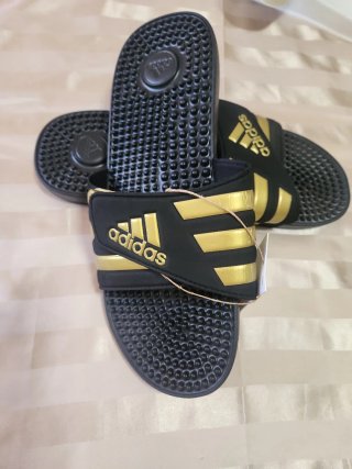 Ciabatte Adidas Adissage Nere e Dorate