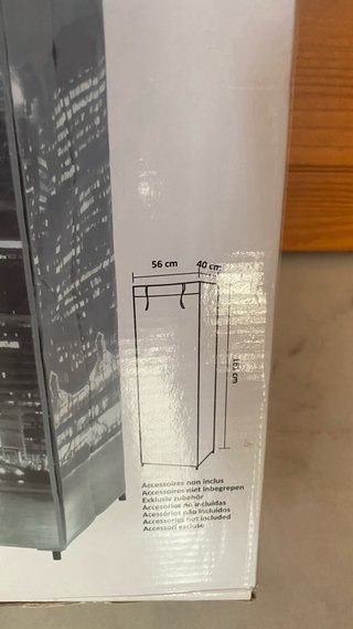 Guardaroba portatile smontabile in tessuto e metallo