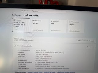 HP ZBook Fury 15 G7 i7 32GB RAM 1TB SSD RTX3000