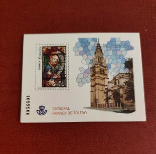 Sello España Vidrieras Catedral Toledo 1,90€