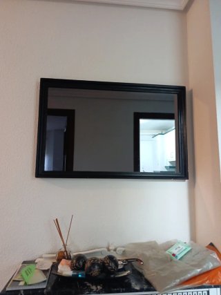 Espejo de pared negro