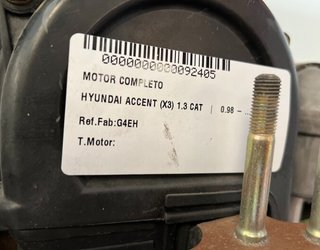 Hyundai 92405 g4eh motor completo accent (x3) 1.3