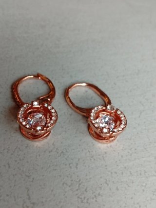 Conjunto Pendientes y Reloj Oro Rosa
