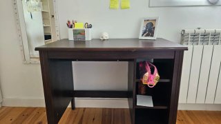 Escritorio Ikea Brusali Marrón 90x52