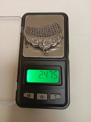 Monedero de plata antiguo