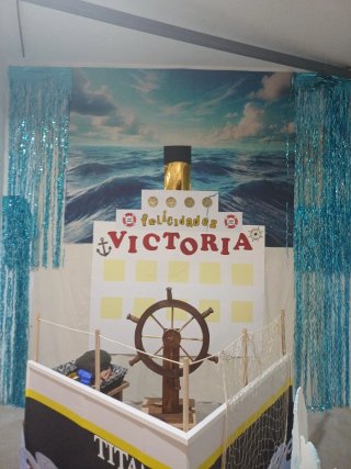Photocall Temática Marinera Titanic