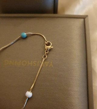 Collana placcata in oro 18k con perline