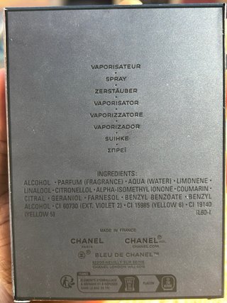 Bleu de Chanel Parfum pour homme 100ml - Original