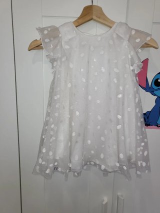 Vestido blanco niña talla 4 años (104cm)