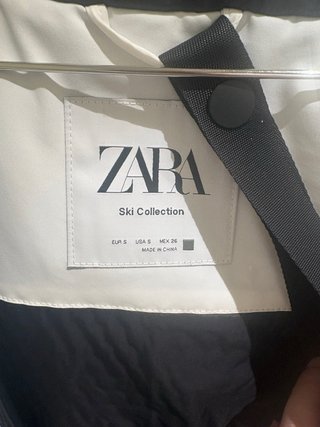 Parka Zara Ski Mujer Blanca Sin Estrenar