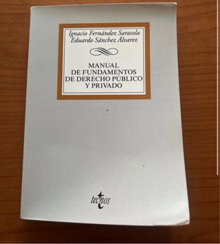 Manual de fundamentos de derecho público y privado