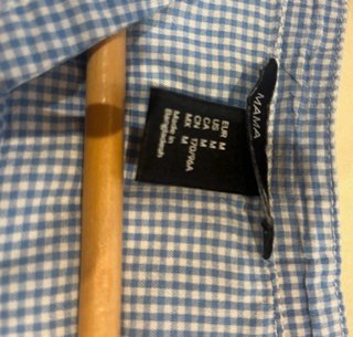 Blusa premamá cuadros vichy Talla M