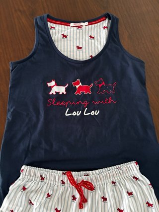 Pijama Verano Mujer Talla S Perros Nuevo