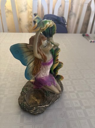 Figura Hada Decorativa Resina