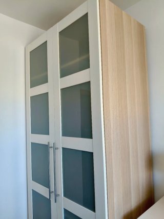 Armario PAX Ikea 237x100cm Blanco/Roble