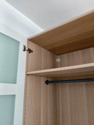 Armario PAX Ikea 237x100cm Blanco/Roble