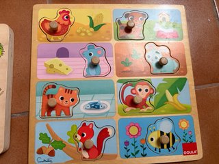 Lote 5 Puzzles Infantiles Madera