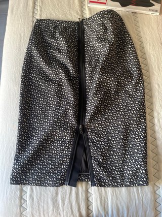 Falda midi estampada