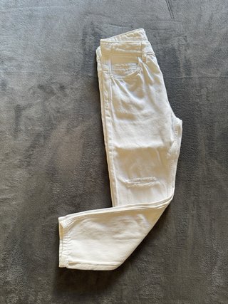 Pantalones vaqueros blancos Mango niñ@