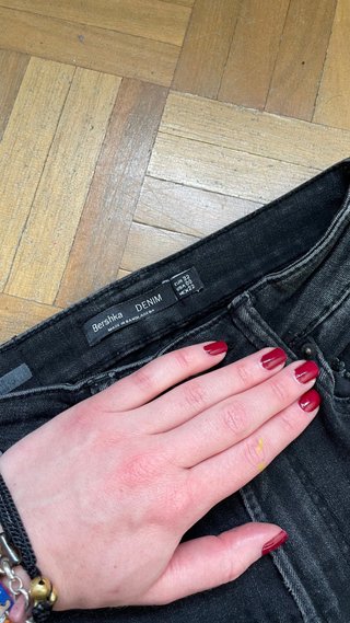 Pantalones vaqueros Bershka negros