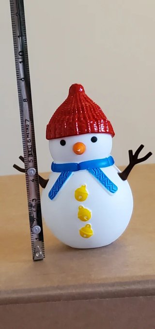 Figura Muñeco Nieve Pepco Navidad Roja