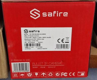 Grabador Safire 4K y 4 cámaras IP