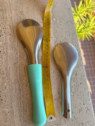 2 spatole metallo e plastica