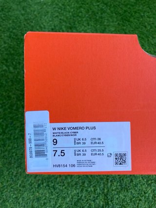 Nike Vomero Plus “White Black Cyber” Talla 40 40,5
