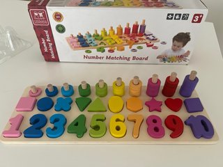 Juego Educativo Montessori Números y Formas